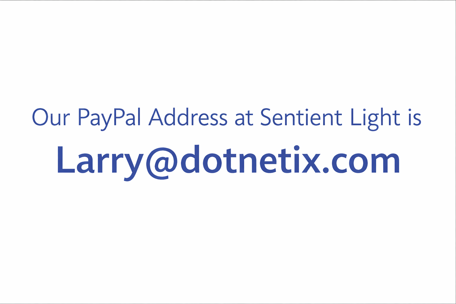 PayPal Sentient Light